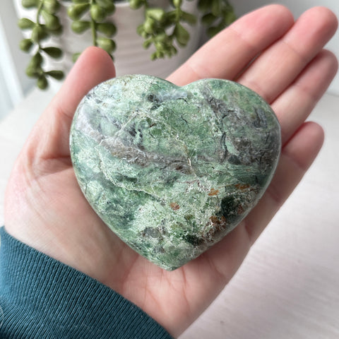 Chrysoprase Heart