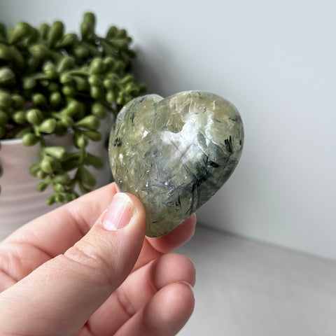 Prehnite & Epidote Heart