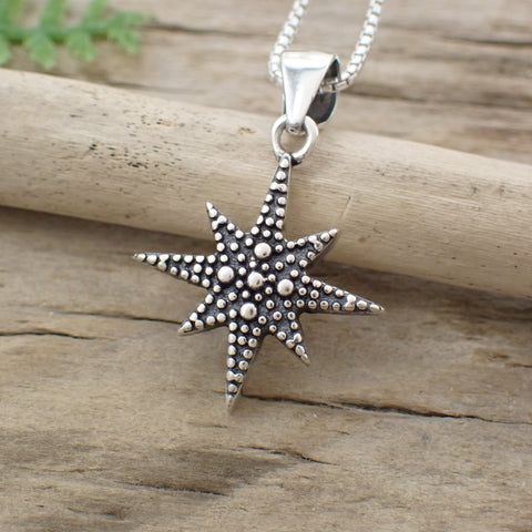 Sterling Silver North Star Charm