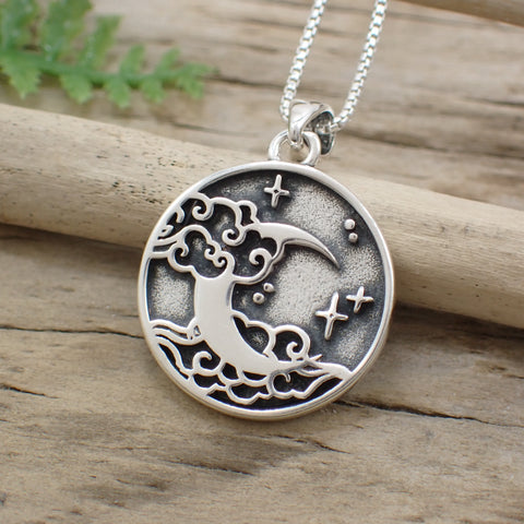 Sterling Silver Moon Charm