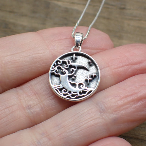 Sterling Silver Moon Charm