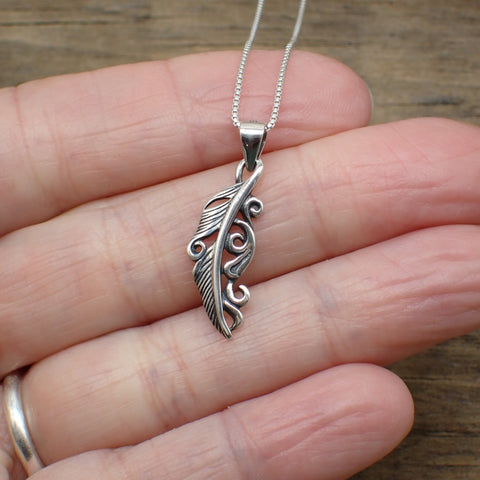 Sterling Silver Feather Charm