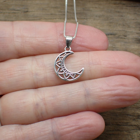 Sterling Silver Crescent Moon Charm