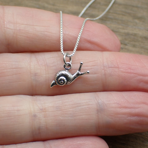 Sterling Silver Tiny Snail Charm