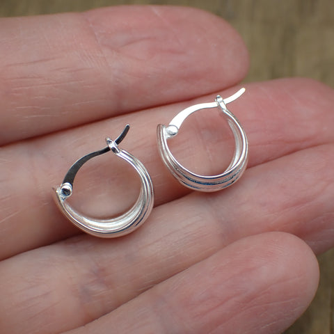 Sterling Silver Simple Hoops