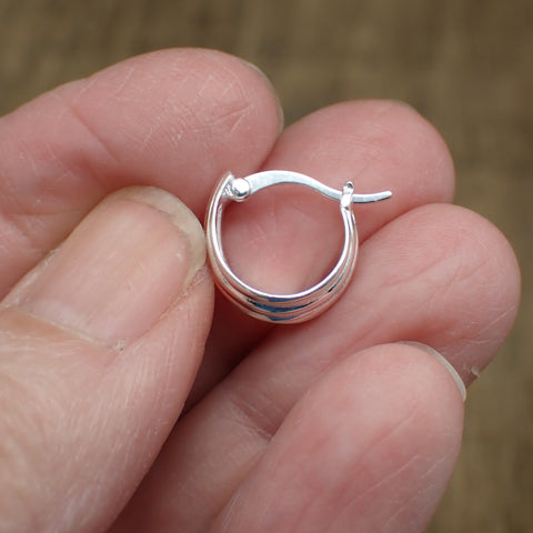 Sterling Silver Simple Hoops