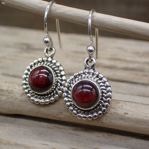 garnet earrings
