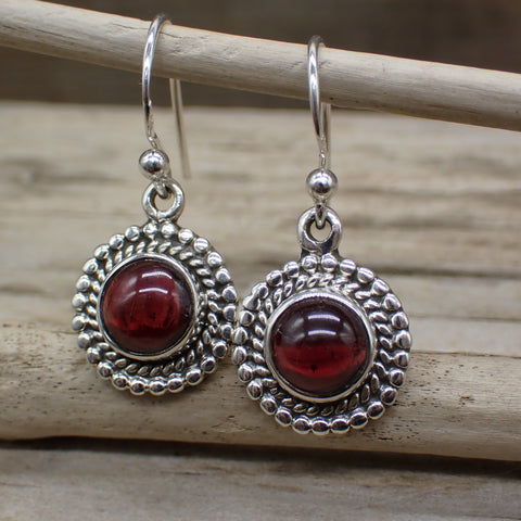 garnet earrings