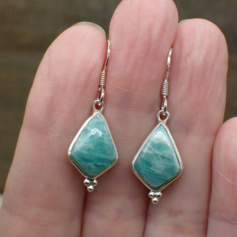 Amazonite Sterling Silver Earrings