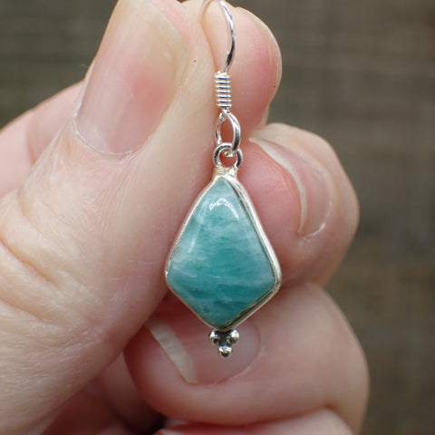 Amazonite Sterling Silver Earrings