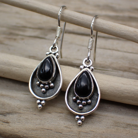 onyx earrings