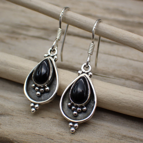 onyx earrings