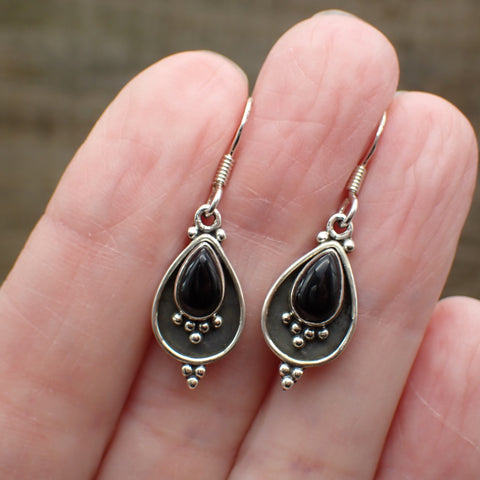 onyx earrings