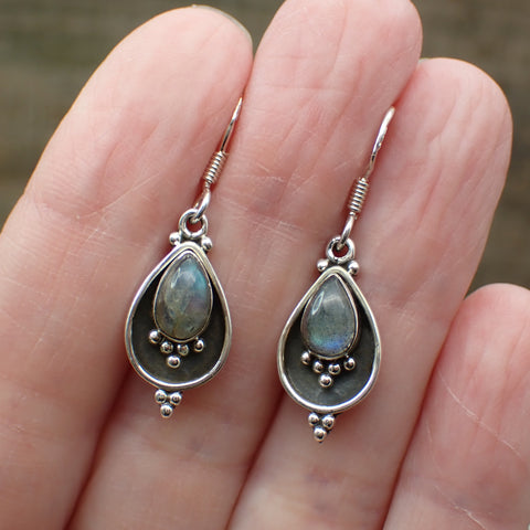 labradorite earrings