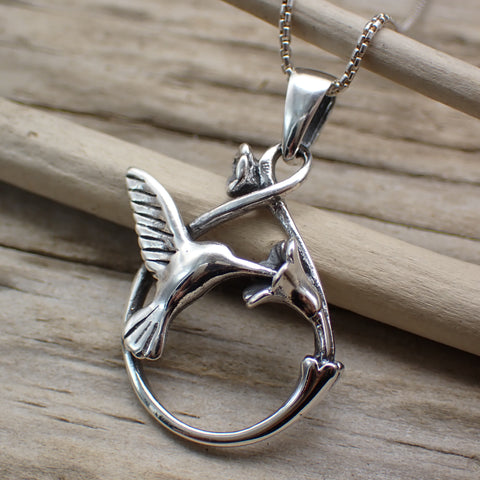 Sterling Silver Hummingbird Charm