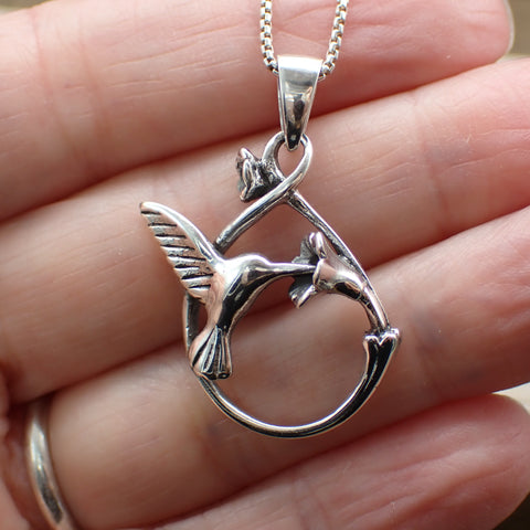 Sterling Silver Hummingbird Charm