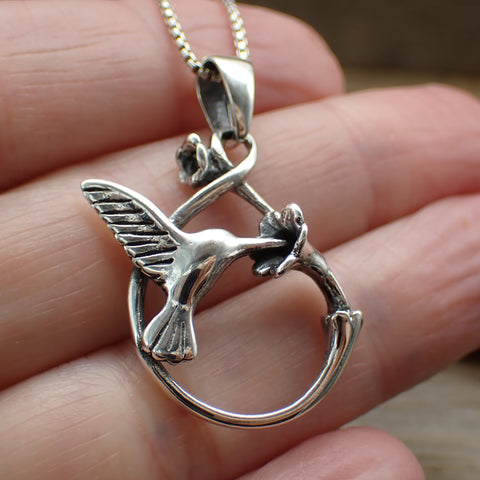 Sterling Silver Hummingbird Charm