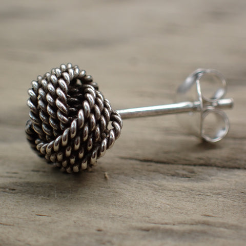 Sterling Silver Knot Studs