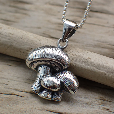 Sterling Silver Mushroom Charm