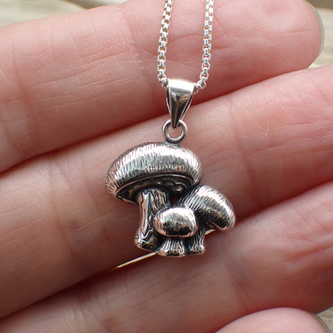 Sterling Silver Mushroom Charm