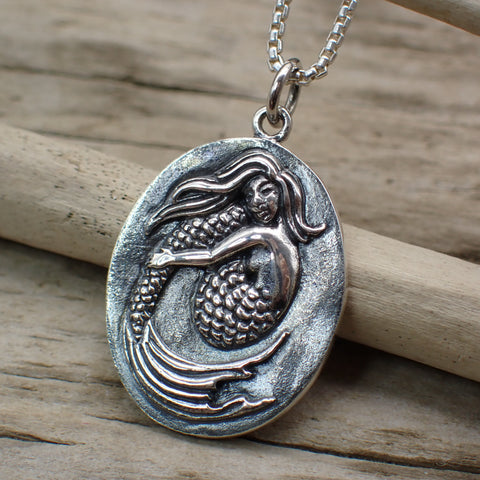 ♻️Recycled Sterling Silver Mermaid Charm