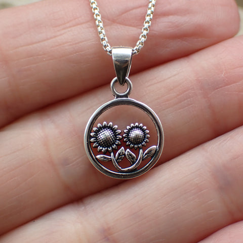 Sterling Silver Flower Charm