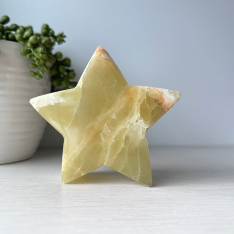 Lemon Calcite Star