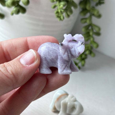 Mini elefante de piedras preciosas 