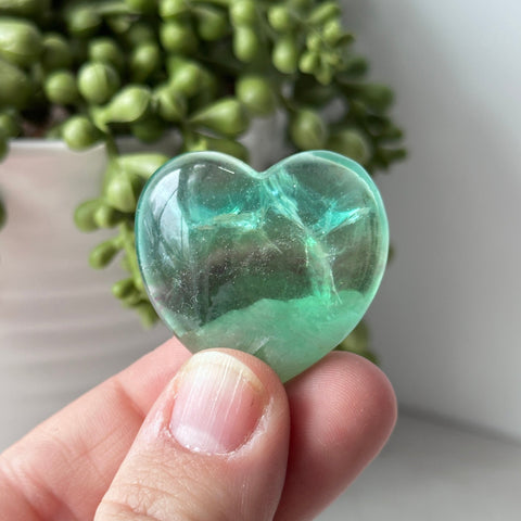 Rainbow Fluorite Mini Heart - Choose Your Own