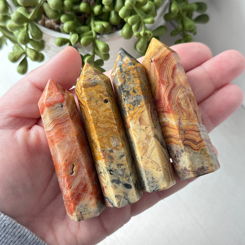 Crazy Lace Agate Tower - Choose Your Own