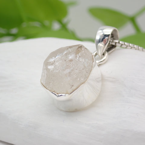 Herkimer Diamond Sterling Silver Pendant