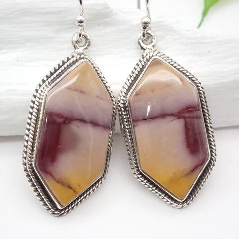 Mookaite Sterling Silver Earrings