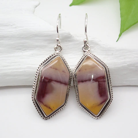 Mookaite Sterling Silver Earrings