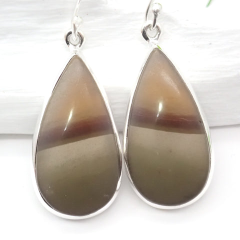 Picture Jasper Sterling Silver Earrings