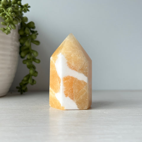 Orange Calcite Tower