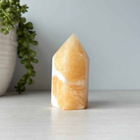 Orange Calcite Tower