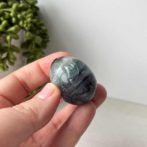 Rainbow Fluorite Egg