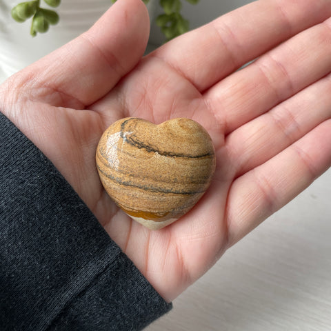 Arizona Picture Sandstone Puffy Heart