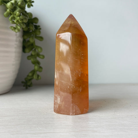 Honey Calcite Tower