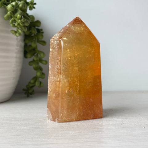 Honey Calcite Tower