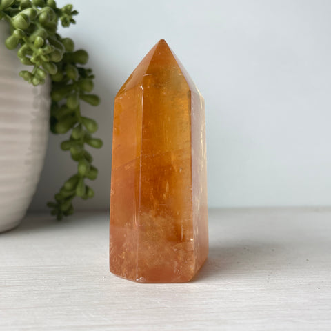 Honey Calcite Tower