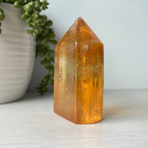 Honey Calcite Tower