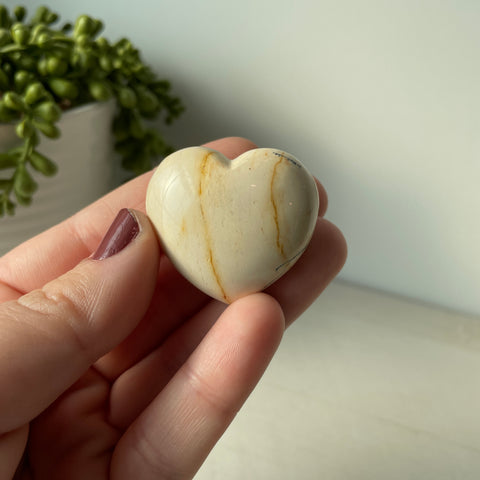 Mookaite Jasper Puffy Heart