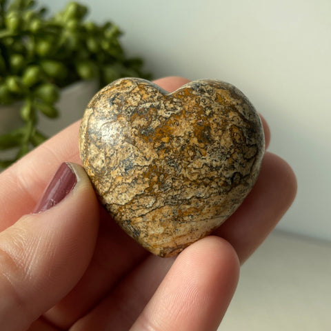 Picture Jasper Puffy Heart