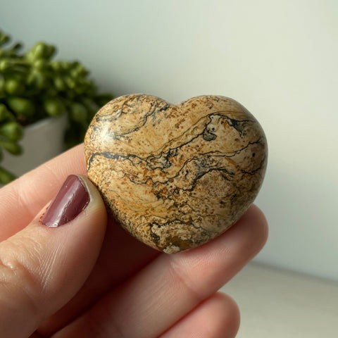 Picture Jasper Puffy Heart