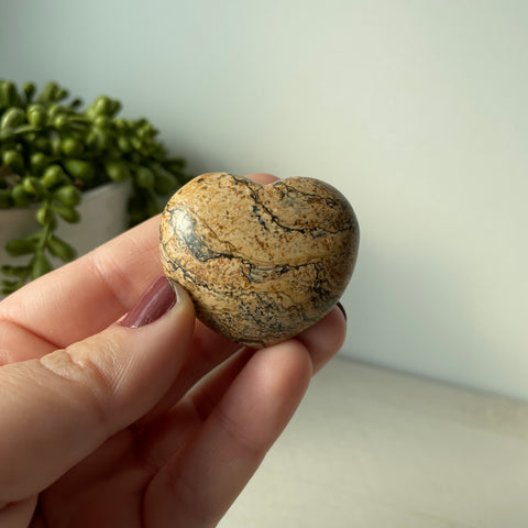 Picture Jasper Puffy Heart