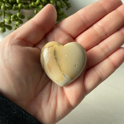 Mookaite Jasper Puffy Heart