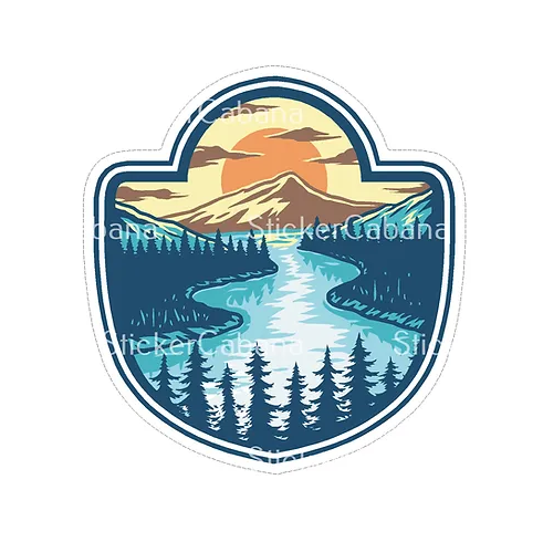 River Printable Sticker River Life Vinyl Sticker – crystal cavern imports