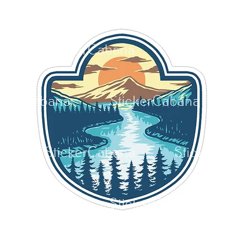 River Life Vinyl Sticker