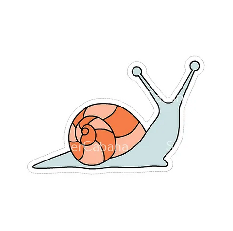 Cute Snail Vinyl Sticker